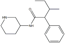 3-methyl-2-phenyl-N-(piperidin-3-yl)pentanamide,,结构式