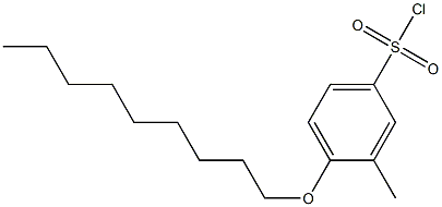 3-methyl-4-(nonyloxy)benzene-1-sulfonyl chloride Structure