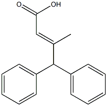 3-methyl-4,4-diphenylbut-2-enoic acid Structure