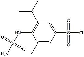 3-methyl-5-(propan-2-yl)-4-(sulfamoylamino)benzene-1-sulfonyl chloride