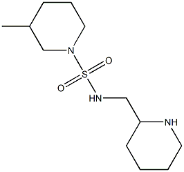 3-methyl-N-(piperidin-2-ylmethyl)piperidine-1-sulfonamide,,结构式