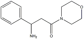 3-morpholin-4-yl-3-oxo-1-phenylpropan-1-amine,,结构式