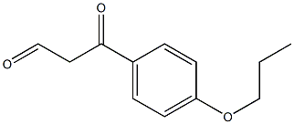 3-oxo-3-(4-propoxyphenyl)propanal Struktur
