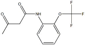 3-oxo-N-[2-(trifluoromethoxy)phenyl]butanamide Structure