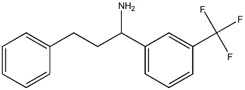 3-phenyl-1-[3-(trifluoromethyl)phenyl]propan-1-amine 化学構造式
