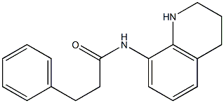 3-phenyl-N-(1,2,3,4-tetrahydroquinolin-8-yl)propanamide Structure