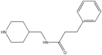 3-phenyl-N-(piperidin-4-ylmethyl)propanamide Structure