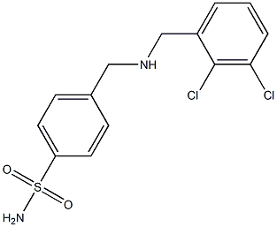 4-({[(2,3-dichlorophenyl)methyl]amino}methyl)benzene-1-sulfonamide Structure