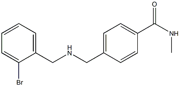 4-({[(2-bromophenyl)methyl]amino}methyl)-N-methylbenzamide,,结构式