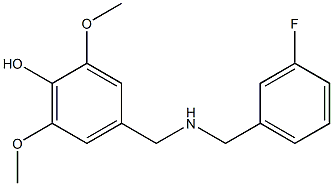 4-({[(3-fluorophenyl)methyl]amino}methyl)-2,6-dimethoxyphenol|