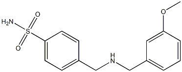 4-({[(3-methoxyphenyl)methyl]amino}methyl)benzene-1-sulfonamide Structure