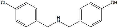 4-({[(4-chlorophenyl)methyl]amino}methyl)phenol,,结构式