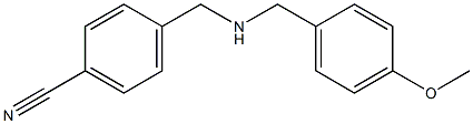 4-({[(4-methoxyphenyl)methyl]amino}methyl)benzonitrile Structure