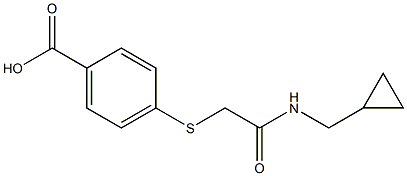 4-({[(cyclopropylmethyl)carbamoyl]methyl}sulfanyl)benzoic acid