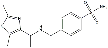 4-({[1-(2,5-dimethyl-1,3-thiazol-4-yl)ethyl]amino}methyl)benzene-1-sulfonamide
