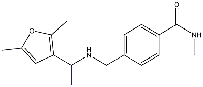 4-({[1-(2,5-dimethylfuran-3-yl)ethyl]amino}methyl)-N-methylbenzamide Structure