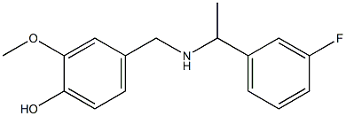 4-({[1-(3-fluorophenyl)ethyl]amino}methyl)-2-methoxyphenol