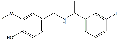 4-({[1-(3-fluorophenyl)ethyl]amino}methyl)-2-methoxyphenol|