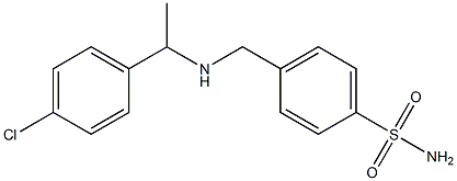 4-({[1-(4-chlorophenyl)ethyl]amino}methyl)benzene-1-sulfonamide 结构式