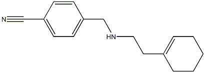 4-({[2-(cyclohex-1-en-1-yl)ethyl]amino}methyl)benzonitrile,,结构式