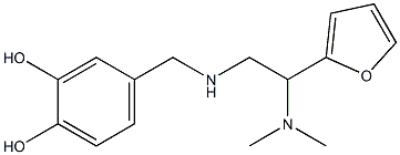 4-({[2-(dimethylamino)-2-(furan-2-yl)ethyl]amino}methyl)benzene-1,2-diol|