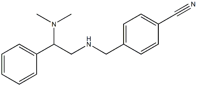4-({[2-(dimethylamino)-2-phenylethyl]amino}methyl)benzonitrile Struktur
