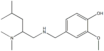 4-({[2-(dimethylamino)-4-methylpentyl]amino}methyl)-2-methoxyphenol|