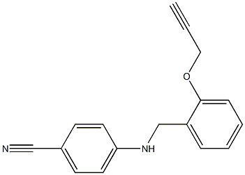 4-({[2-(prop-2-yn-1-yloxy)phenyl]methyl}amino)benzonitrile
