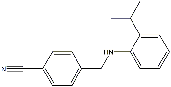 4-({[2-(propan-2-yl)phenyl]amino}methyl)benzonitrile Structure