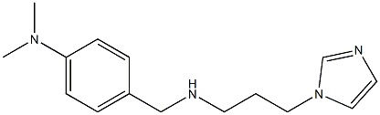 4-({[3-(1H-imidazol-1-yl)propyl]amino}methyl)-N,N-dimethylaniline 化学構造式