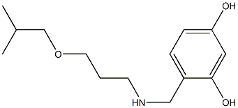 4-({[3-(2-methylpropoxy)propyl]amino}methyl)benzene-1,3-diol|