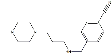 4-({[3-(4-methylpiperazin-1-yl)propyl]amino}methyl)benzonitrile,,结构式