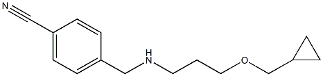 4-({[3-(cyclopropylmethoxy)propyl]amino}methyl)benzonitrile Structure