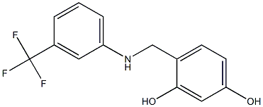 4-({[3-(trifluoromethyl)phenyl]amino}methyl)benzene-1,3-diol