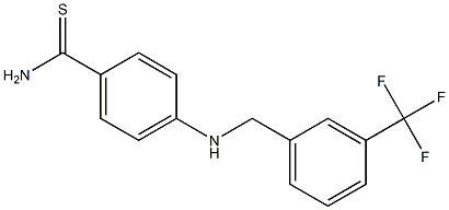 4-({[3-(trifluoromethyl)phenyl]methyl}amino)benzene-1-carbothioamide