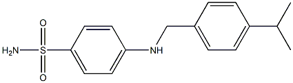 4-({[4-(propan-2-yl)phenyl]methyl}amino)benzene-1-sulfonamide 化学構造式