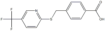  4-({[5-(trifluoromethyl)pyridin-2-yl]sulfanyl}methyl)benzoic acid