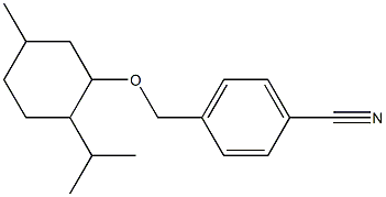 4-({[5-methyl-2-(propan-2-yl)cyclohexyl]oxy}methyl)benzonitrile Structure