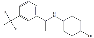 4-({1-[3-(trifluoromethyl)phenyl]ethyl}amino)cyclohexan-1-ol 结构式