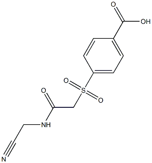 4-({2-[(cyanomethyl)amino]-2-oxoethyl}sulfonyl)benzoic acid