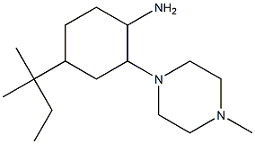 4-(1,1-Dimethyl-propyl)-2-(4-methyl-piperazin-1-yl)-cyclohexylamine Structure