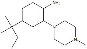 4-(1,1-Dimethyl-propyl)-2-(4-methyl-piperazin-1-yl)-cyclohexylamine,,结构式