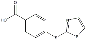 4-(1,3-thiazol-2-ylthio)benzoic acid Structure