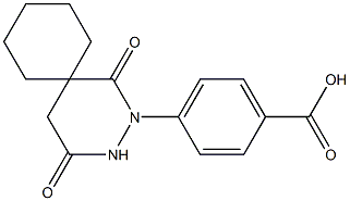 4-(1,4-dioxo-2,3-diazaspiro[5.5]undec-2-yl)benzoic acid Structure