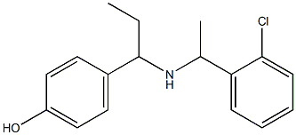 4-(1-{[1-(2-chlorophenyl)ethyl]amino}propyl)phenol