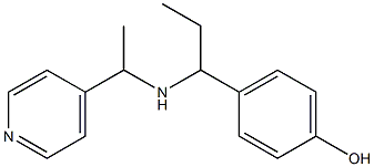 4-(1-{[1-(pyridin-4-yl)ethyl]amino}propyl)phenol Structure