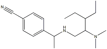 4-(1-{[2-(dimethylamino)-3-ethylpentyl]amino}ethyl)benzonitrile