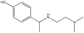 4-(1-{[2-(dimethylamino)ethyl]amino}ethyl)phenol,,结构式