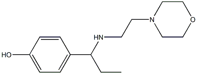 4-(1-{[2-(morpholin-4-yl)ethyl]amino}propyl)phenol Structure