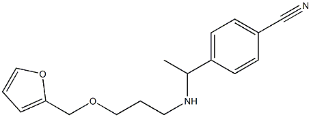 4-(1-{[3-(furan-2-ylmethoxy)propyl]amino}ethyl)benzonitrile